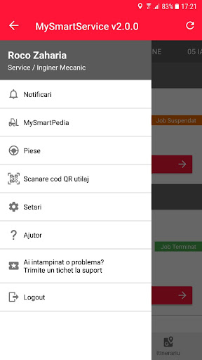 Android application MySmartService screenshort