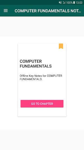Android application COMPUTER FUNDAMENTALS NOTES screenshort
