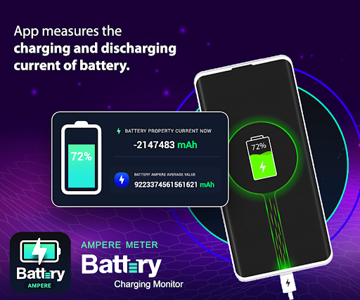Android application Ampere Meter : Battery Chargin screenshort