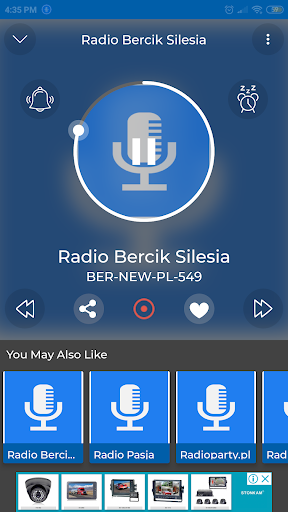 Android application radio bercik silesia screenshort