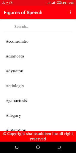 Figures of Speech with Example Screen 2