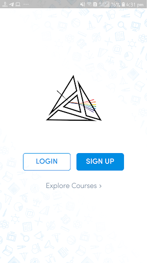 Android application PRISM ACADEMY screenshort