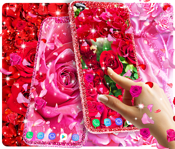 Rose petal live wallpaper  screenshots 1