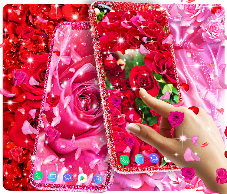 Rose petal live wallpaper - 25.8 - (Android)