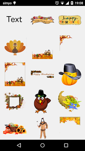 Thanksgiving Photo Stickers Screen 3