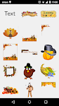 screenshot of Thanksgiving Photo Stickers
