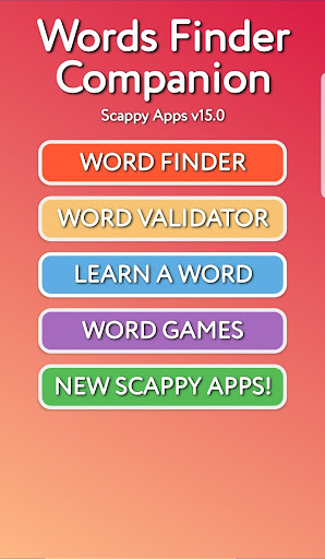 Android application Word Finder Companion screenshort