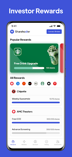 Android application Sharehodler: Investor Rewards screenshort