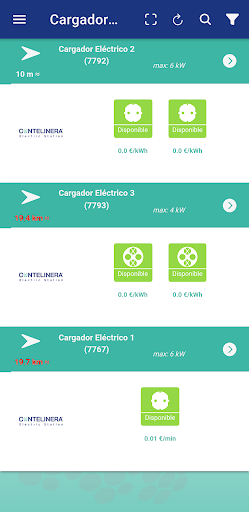 Android application CONTELINERA screenshort