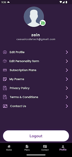 Android application Simply Poem screenshort