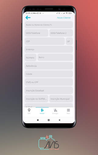 Android application Avis Entregador screenshort