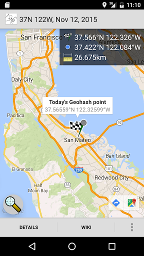 Android application Geohash Droid screenshort