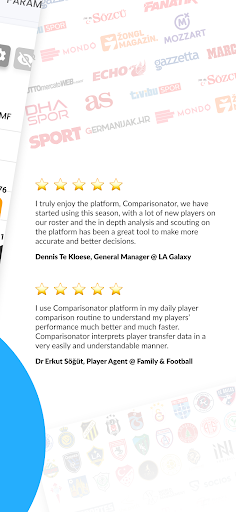 Comparisonator: Football Data Screen 3
