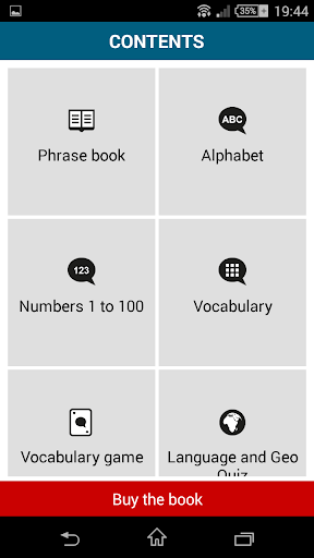 Screenshot of Learn Afrikaans - 50 languages