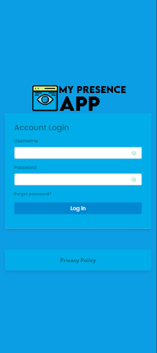 Android application MY PRESENCE screenshort