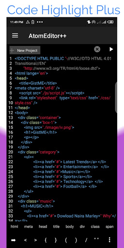 Atom: Code Editor Pro + Screen 2