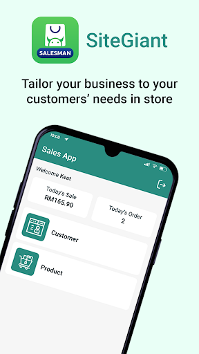 Android application SiteGiant Smart Salesman screenshort