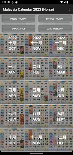 Android application Malaysia Calendar 2024 (Horse) screenshort