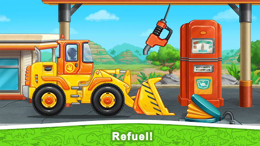 Truck, Dinosaur Games for Kids