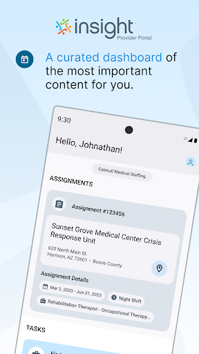 Android application Insight Provider Portal UAT screenshort