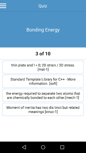 Engineering Dictionary Screen 2