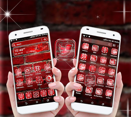 Red Brick Launcher Theme Screen 3
