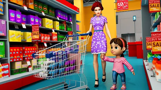 Rich Mother Shopping Mall Game