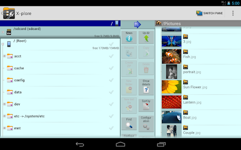 X-plore File Manager Captura de pantalla