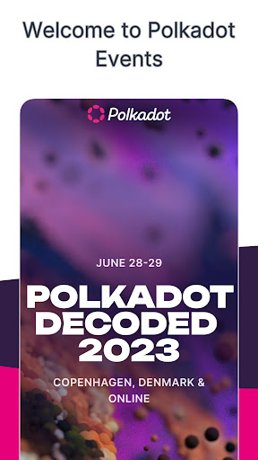 Android application Polkadot Events screenshort