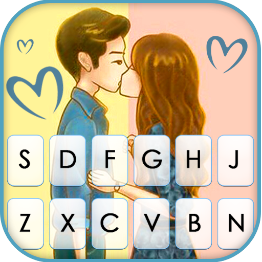 Lovely Cute Couple Keyboard Th logo