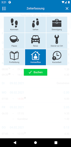IntraKey – Zeit & Zutritt Screen 2