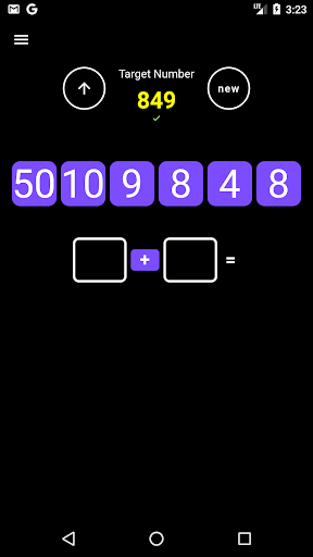 Target Number Game (Maths) Screen 2
