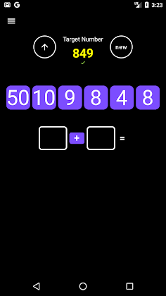Target Number Game (Maths) - Screenshot 2