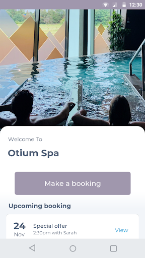 Android application Otium Spa screenshort