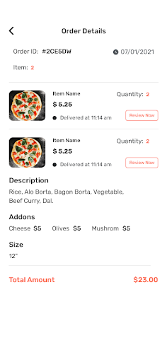 eFood - Food Delivery App Demo