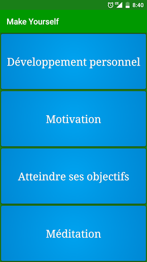 Android application Développement perso: citations screenshort
