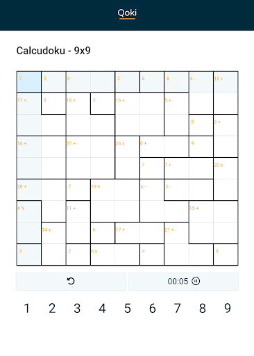 Qoki - Sudoku Killer Calcudoku Screen 3