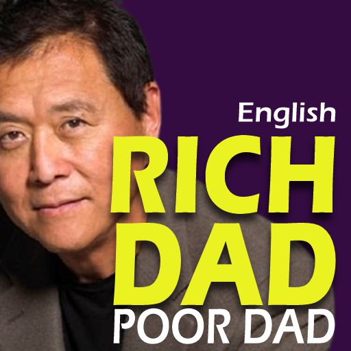 Rich dad poor dad in English logo