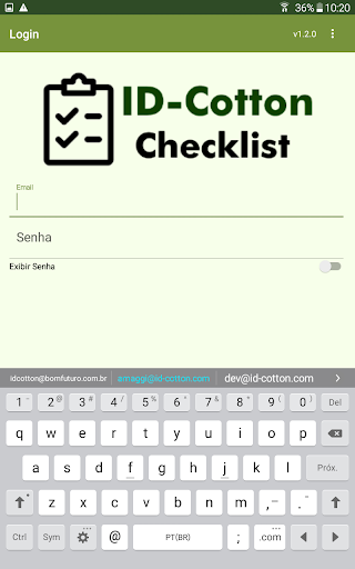 Android application ID-Cotton Checklist screenshort