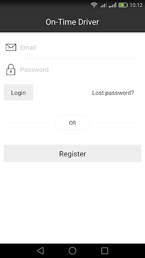 Android application On-Time Driver screenshort