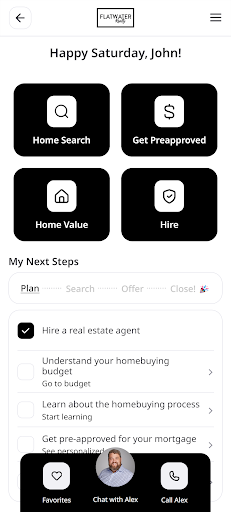Android application Flatwater Realty screenshort