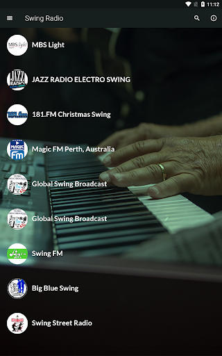 Android application Swing Music Radio Stations screenshort