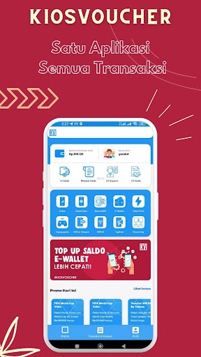 Android application KIOSVOUCHER screenshort