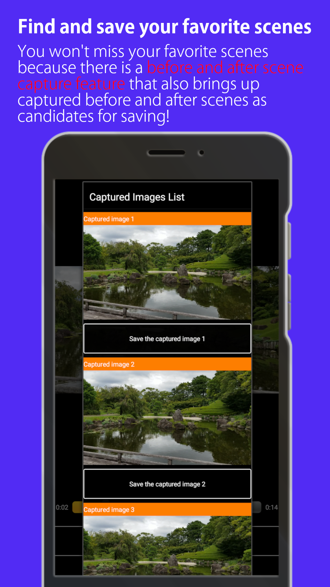 Android application Video to photo, image -GetPict screenshort