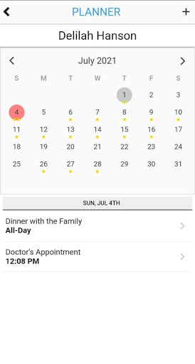 Independa Caregiver Screen 2