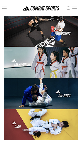 Android application ADIDAS COMBAT SPORTS KOREA screenshort