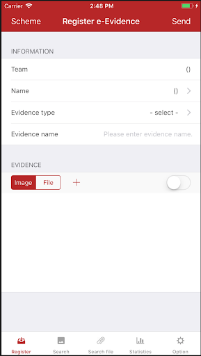 e-Evidence for BKR Screen 2