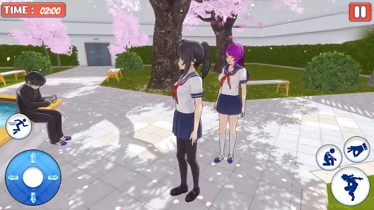 Sakura Anime Girl Fun Life 3D