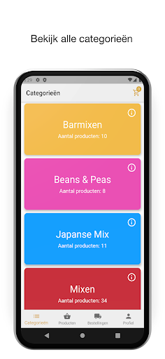 Android application DutchNuts screenshort
