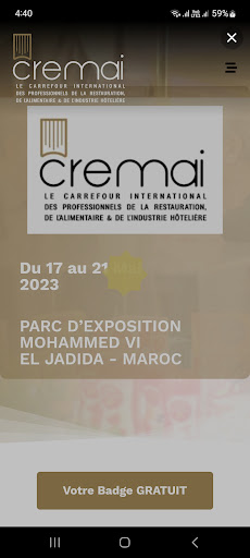 Android application CREMAI screenshort